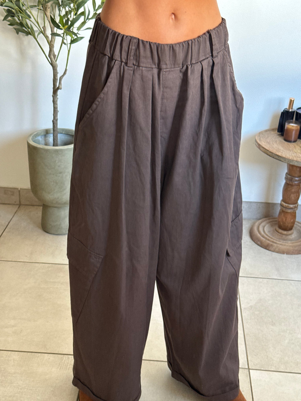 Pantalon cargo large