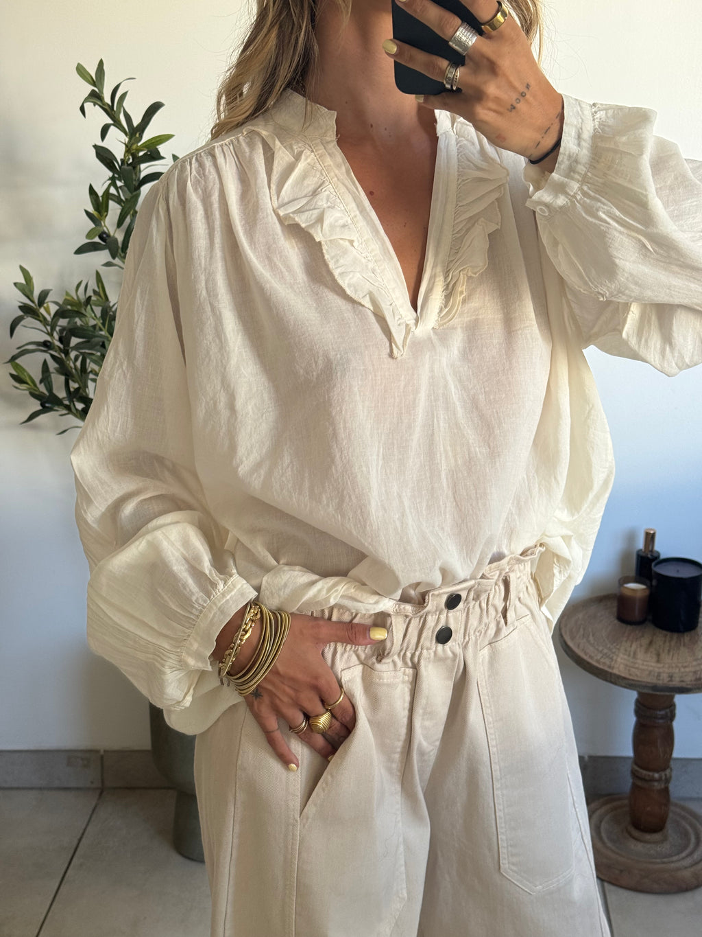 Blouse Lou blanche