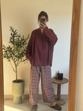 Pantalon Iris bordeaux