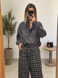 Pantalon Soléane – Carreaux gris