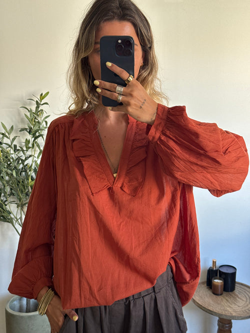 Blouse Lou terracotta