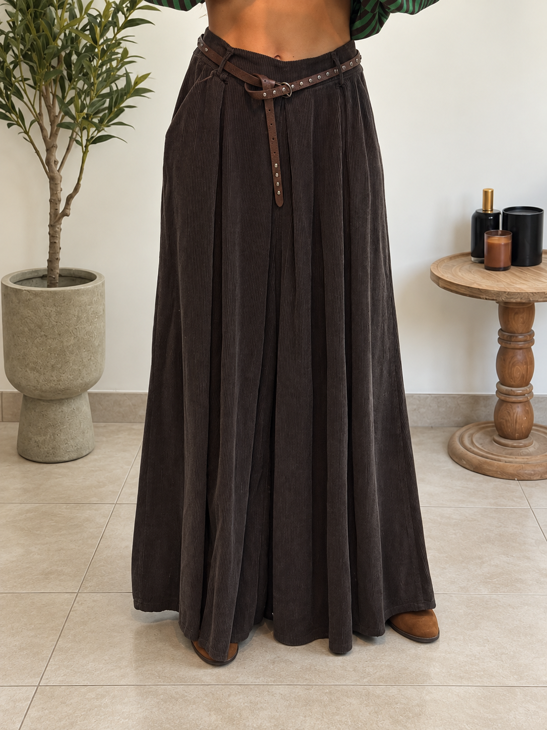 Pantalon Olyane - Marron