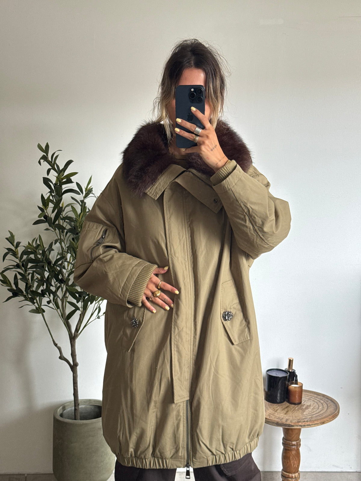 Parka Inès – Kaki