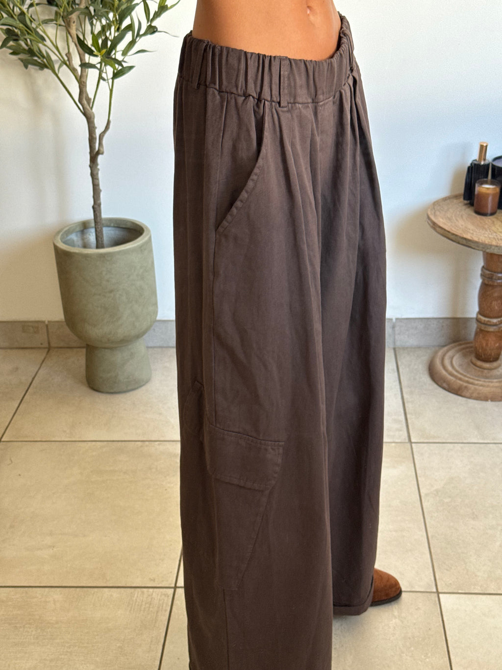 Pantalon cargo large