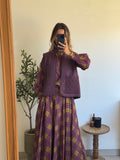 Veste Léonie sans manches matelassée prune