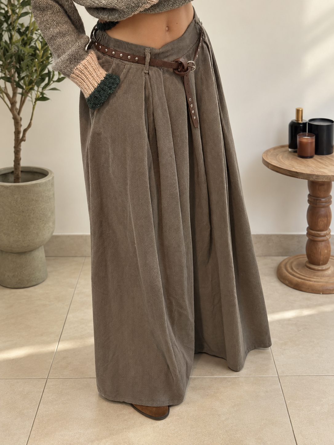 Pantalon Olyane - taupe