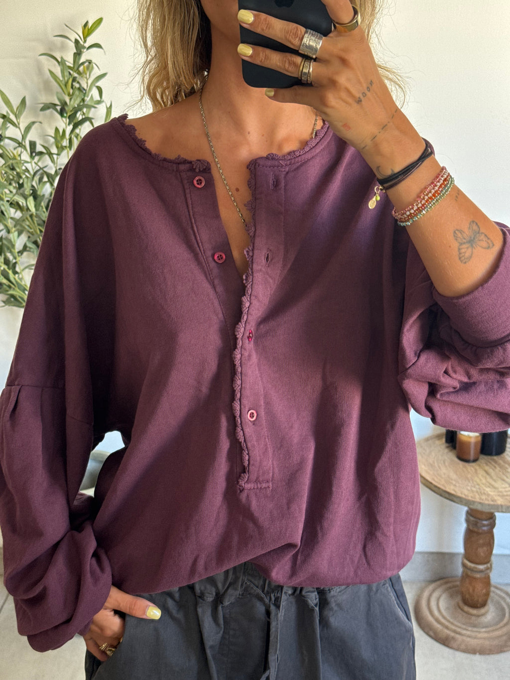 Vareuse prune