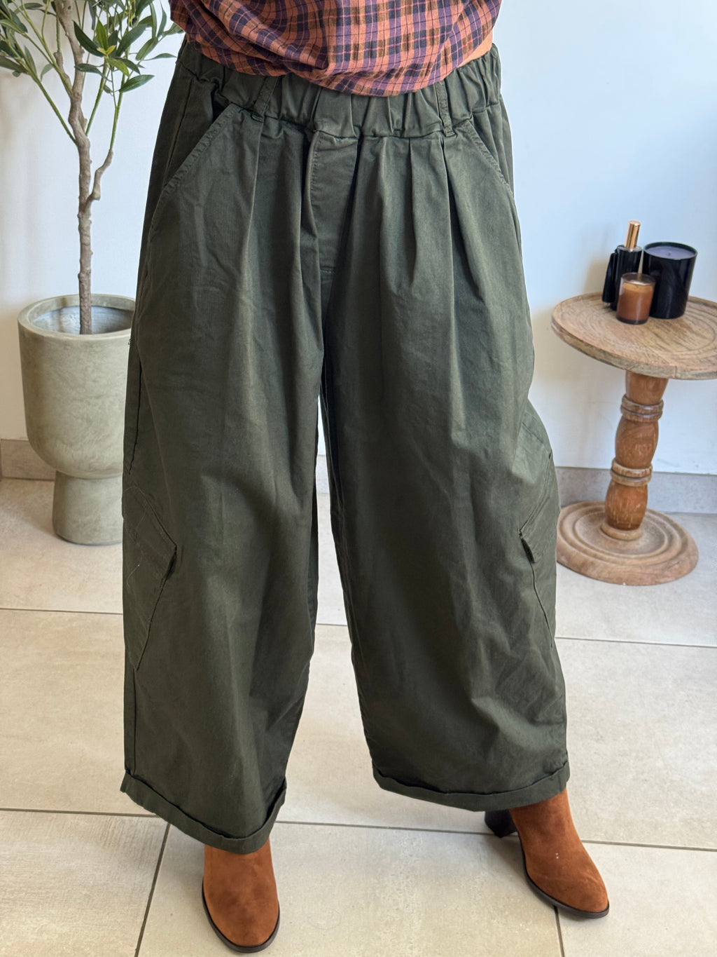 Pantalon cargo large