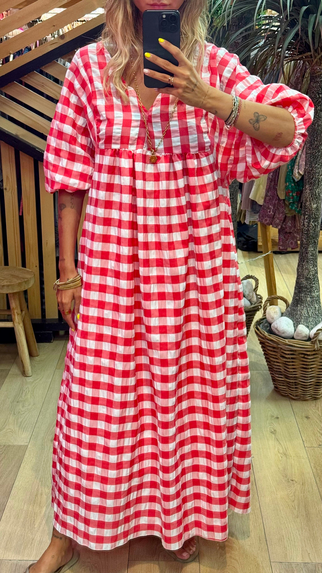 Robe Longue Femme Rouge – Coupe Fluide