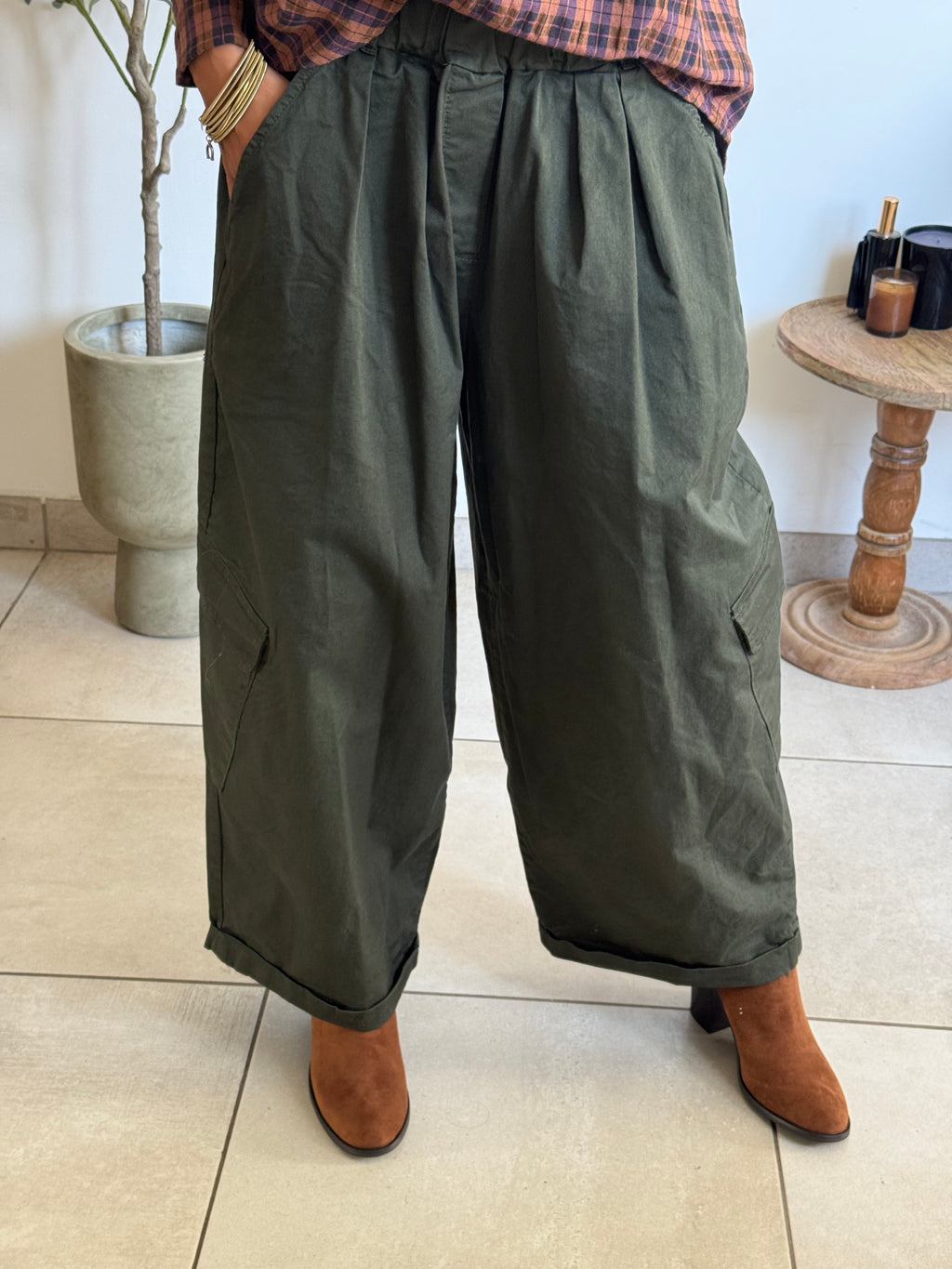 Pantalon cargo large