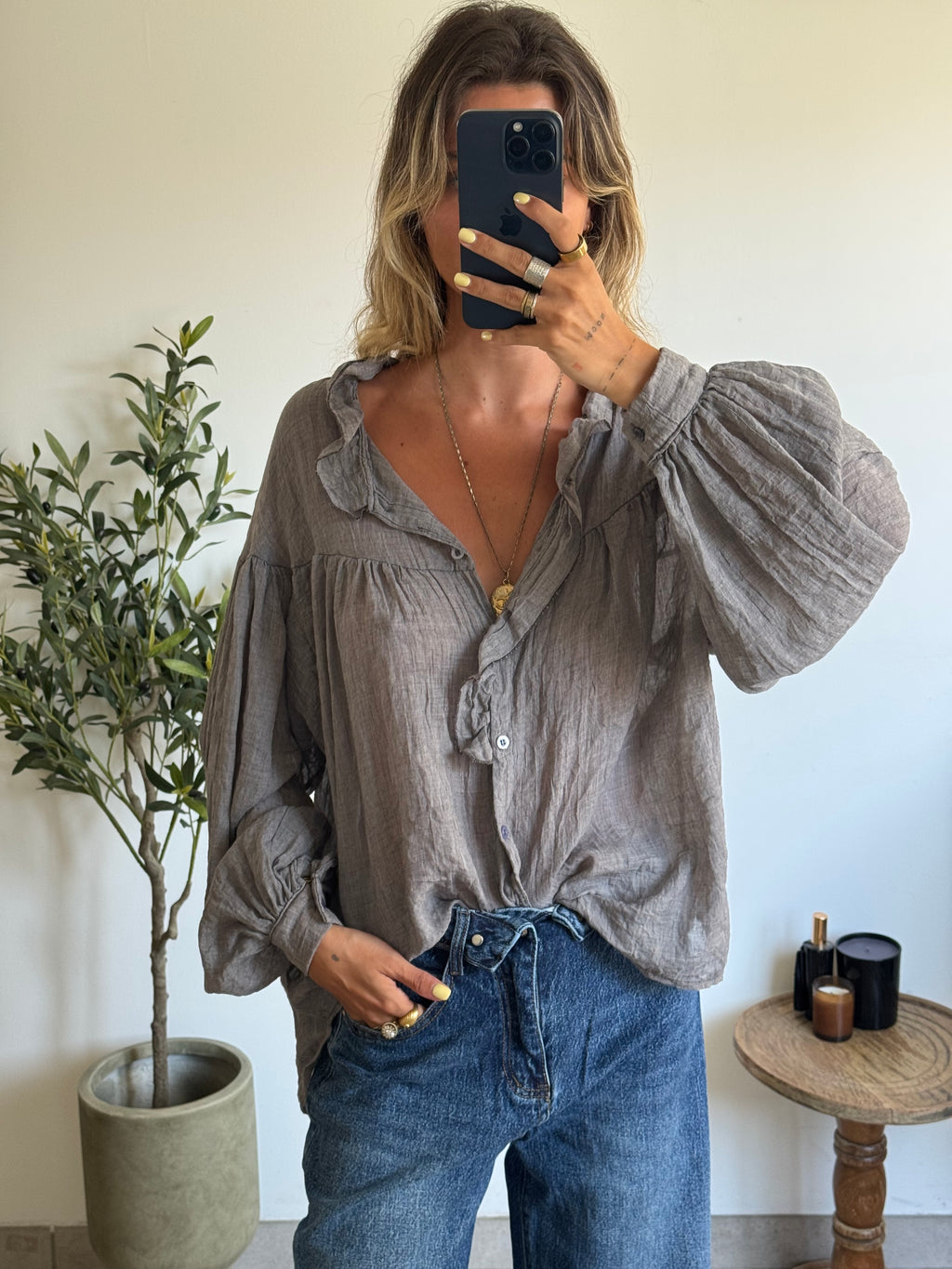 Blouse tilleul