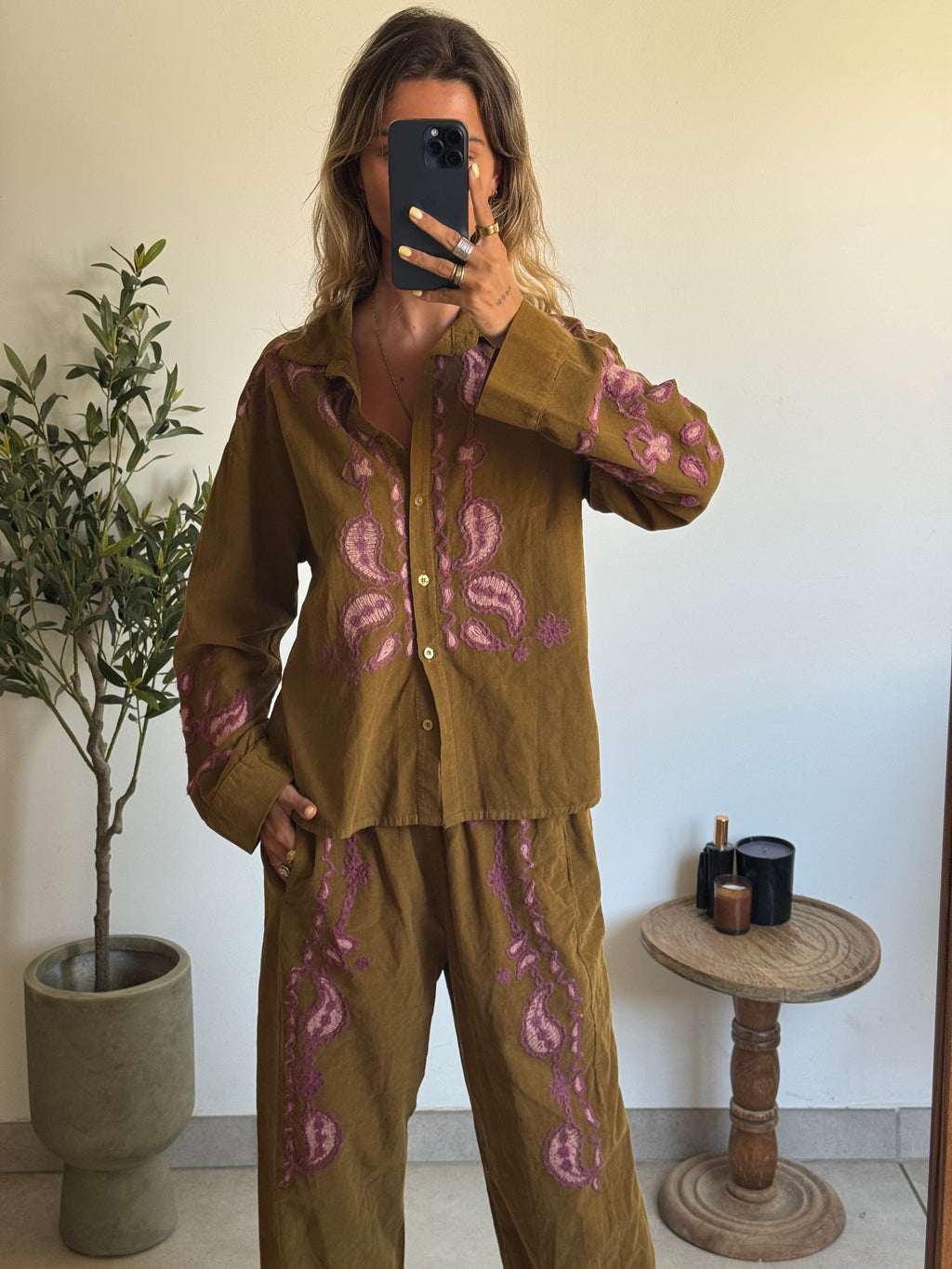 Chemise brodée palude