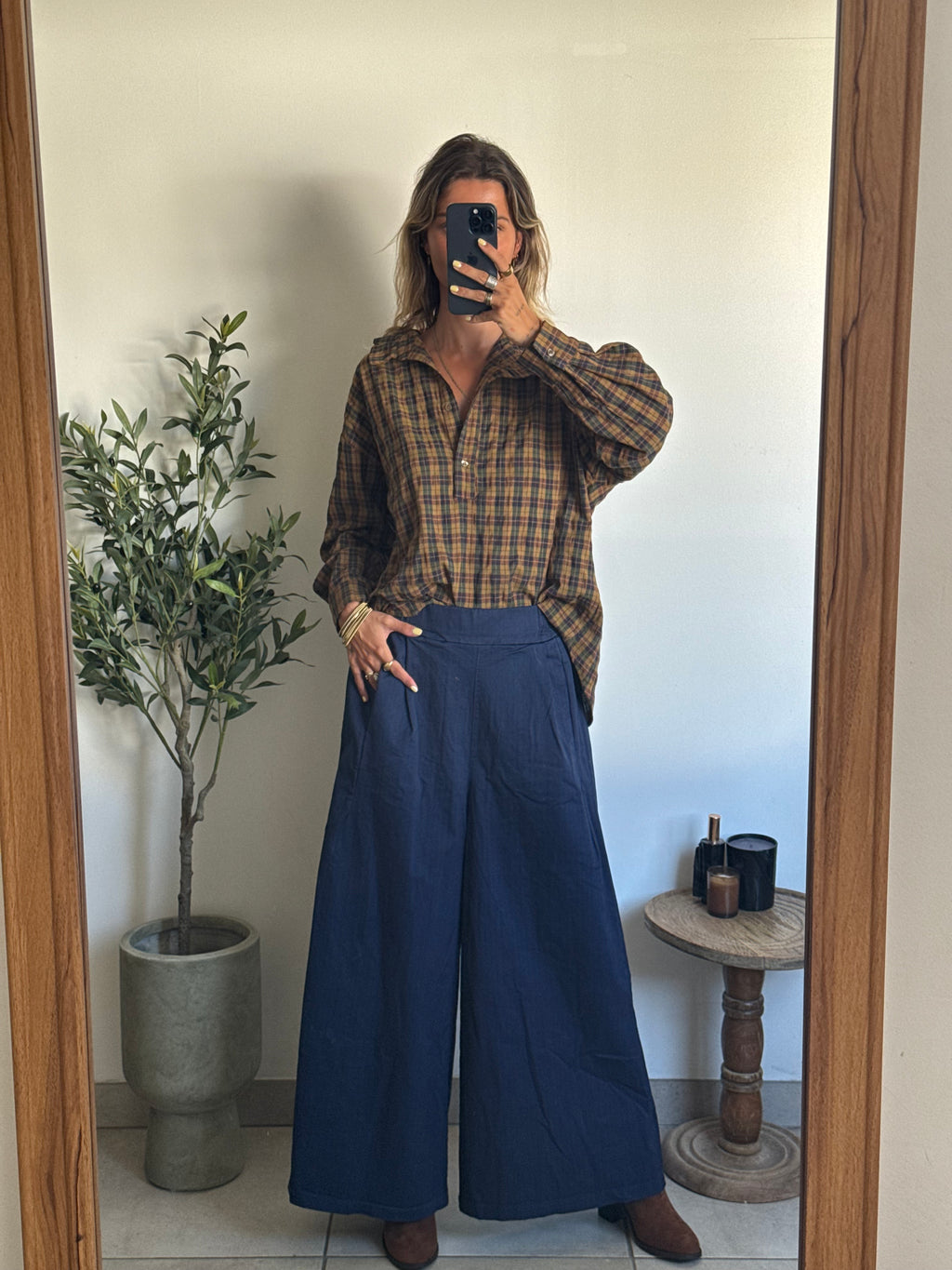 Pantalon bleu marine