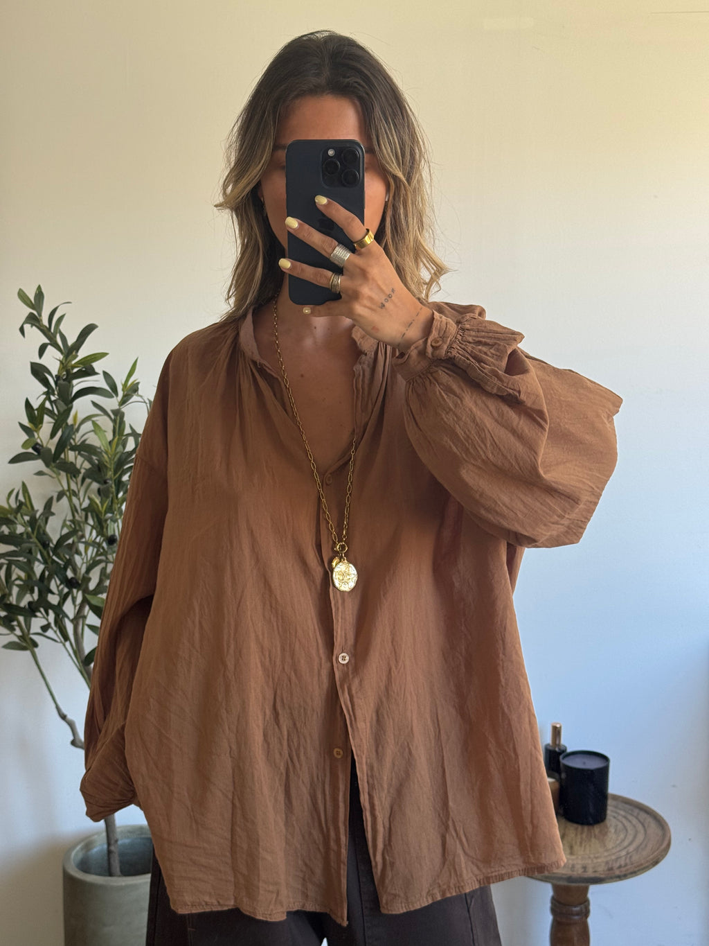 Chemise Élia camel