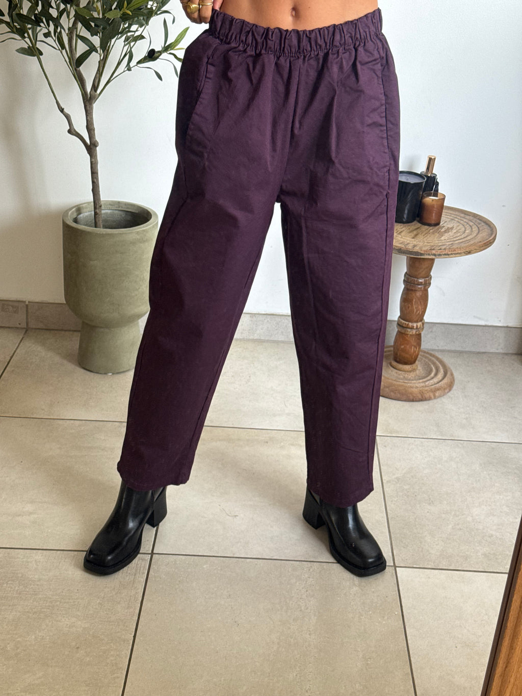 Pantalon Magic - prune