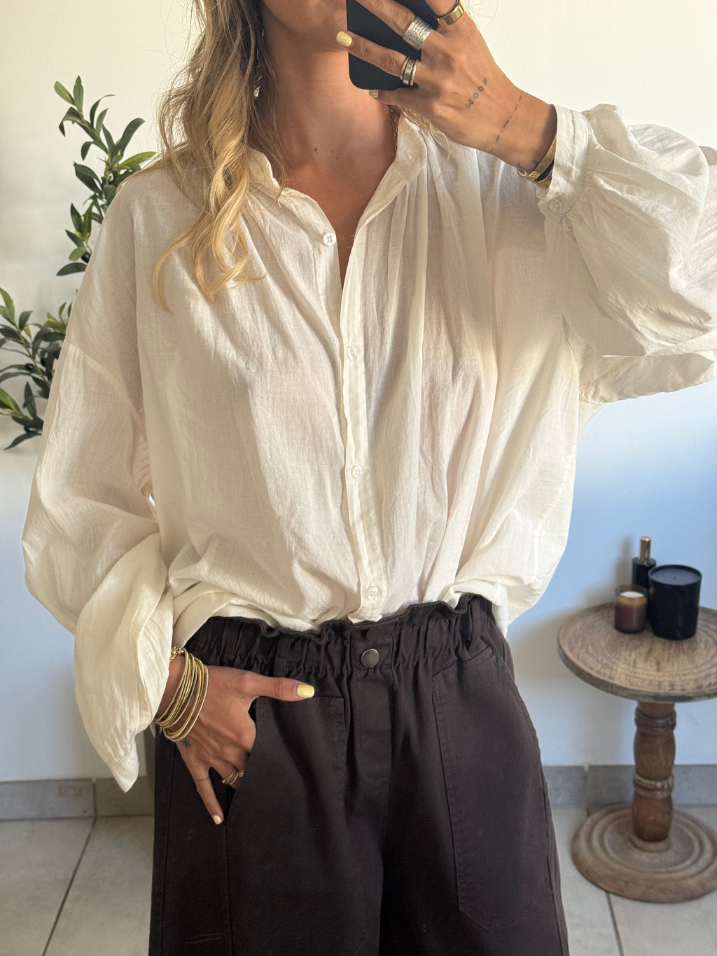 Chemise Élia blanche