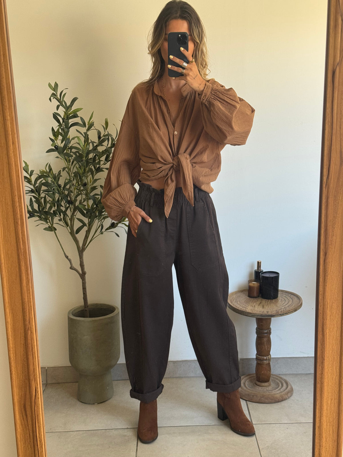 Chemise Élia camel
