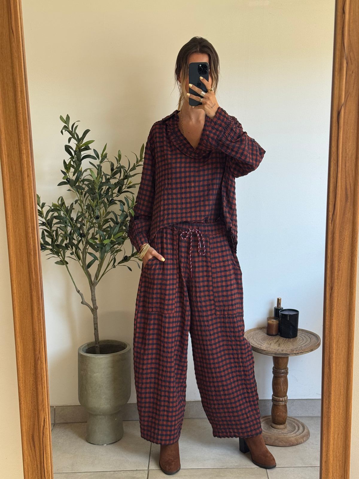 Pantalon Iris bordeaux
