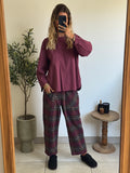Chemisier bordeaux