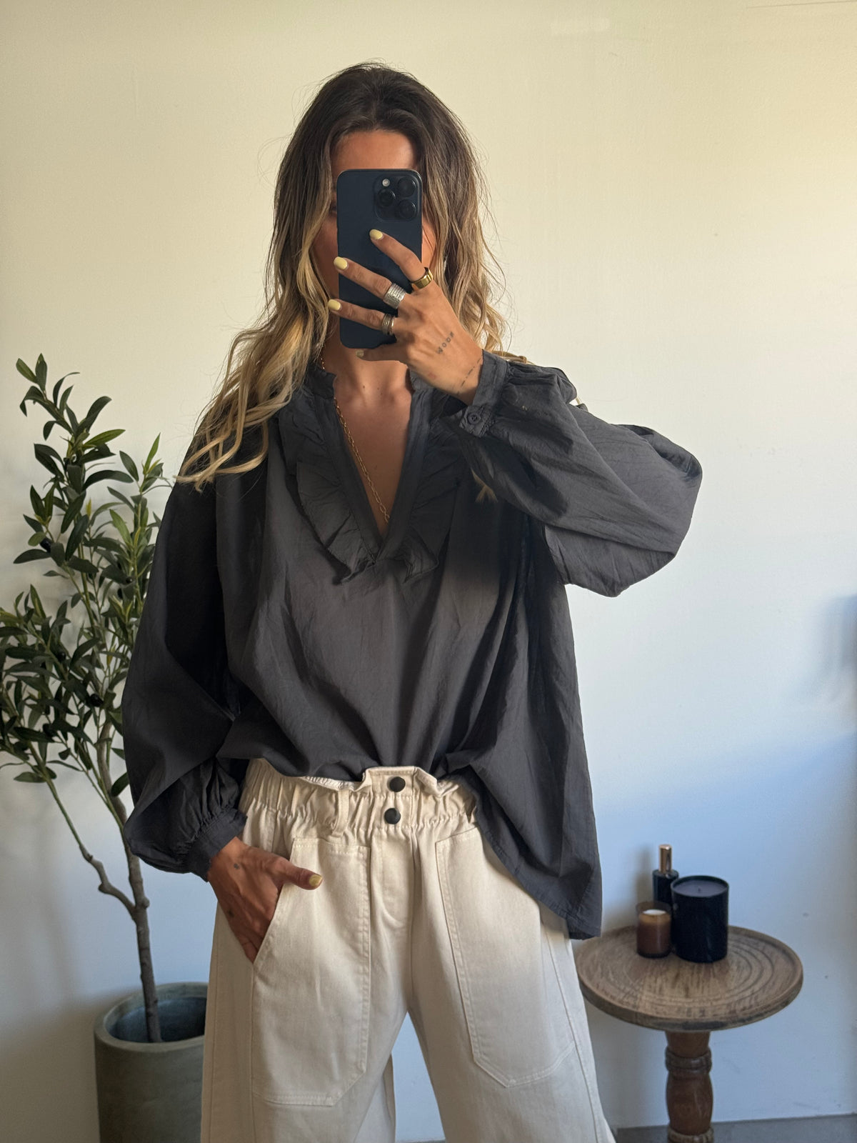 Blouse Lou gris
