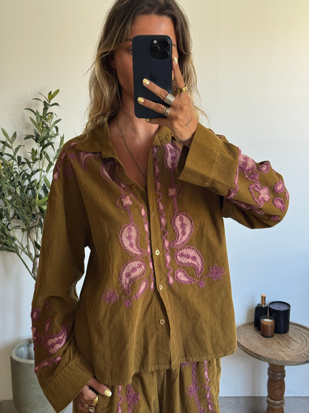 Chemise brodée palude