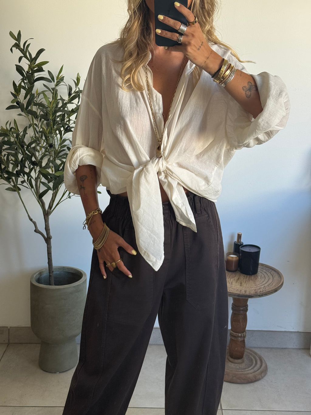Chemise Élia blanche