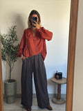 Pantalon cargo large