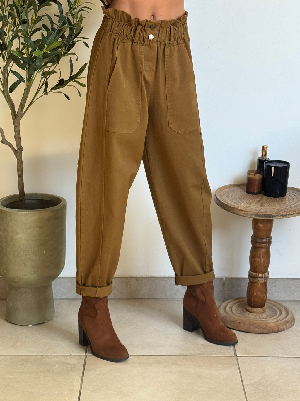 Pantalon Lou camel