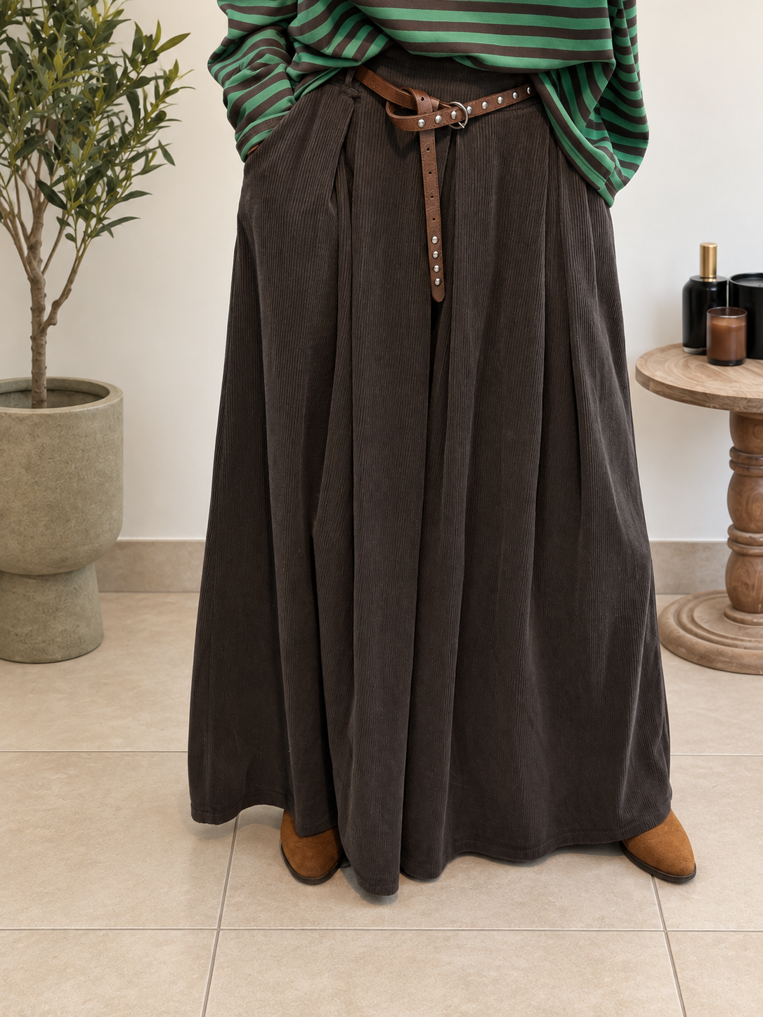 Pantalon Olyane - Marron