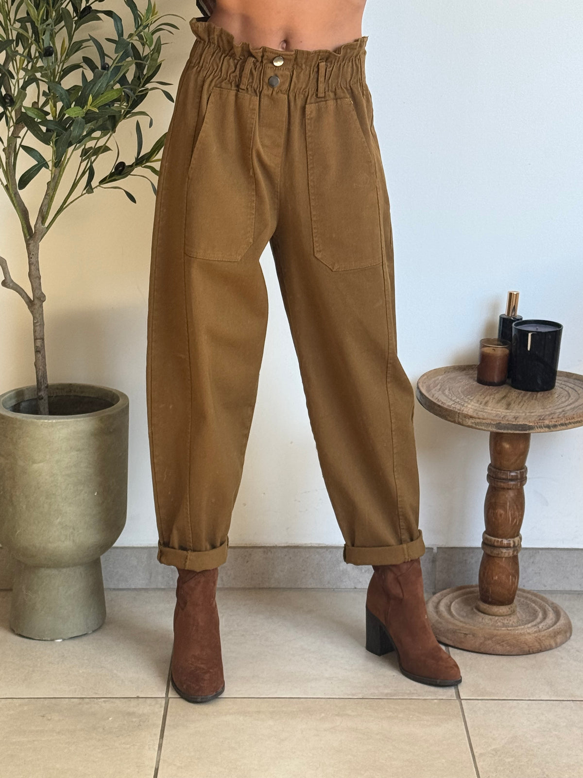 Pantalon Lou camel