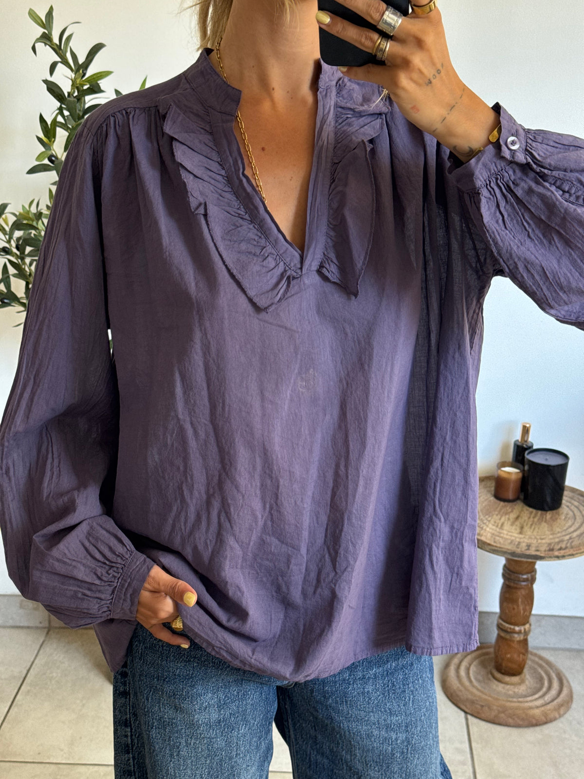 Blouse Lou violette