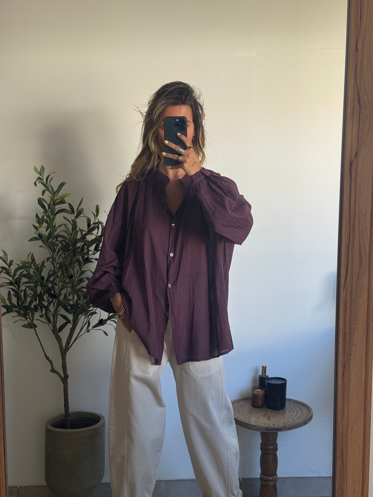Chemise Élia prune