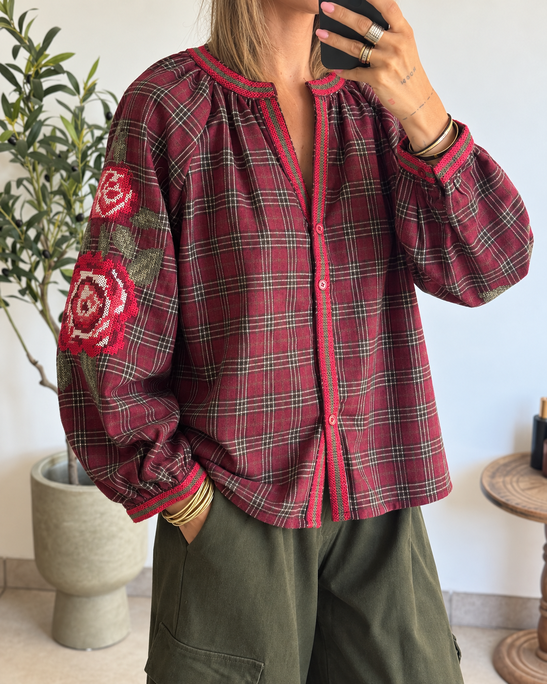 Blouse Naïla – Bordeaux