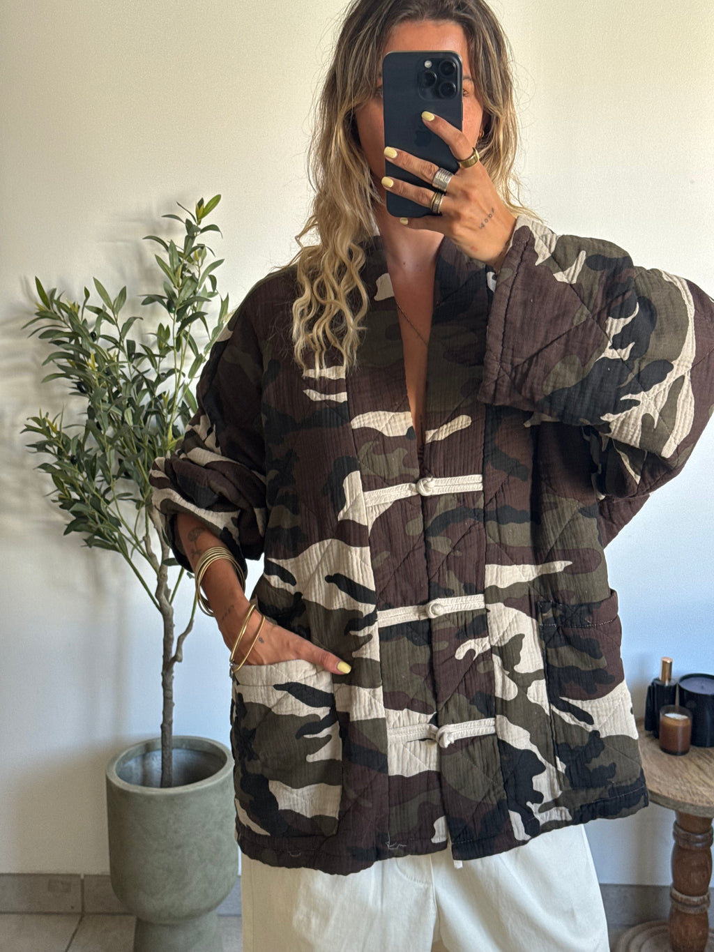 Veste kimono militaire