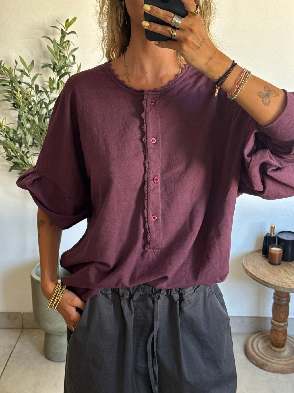 Vareuse prune