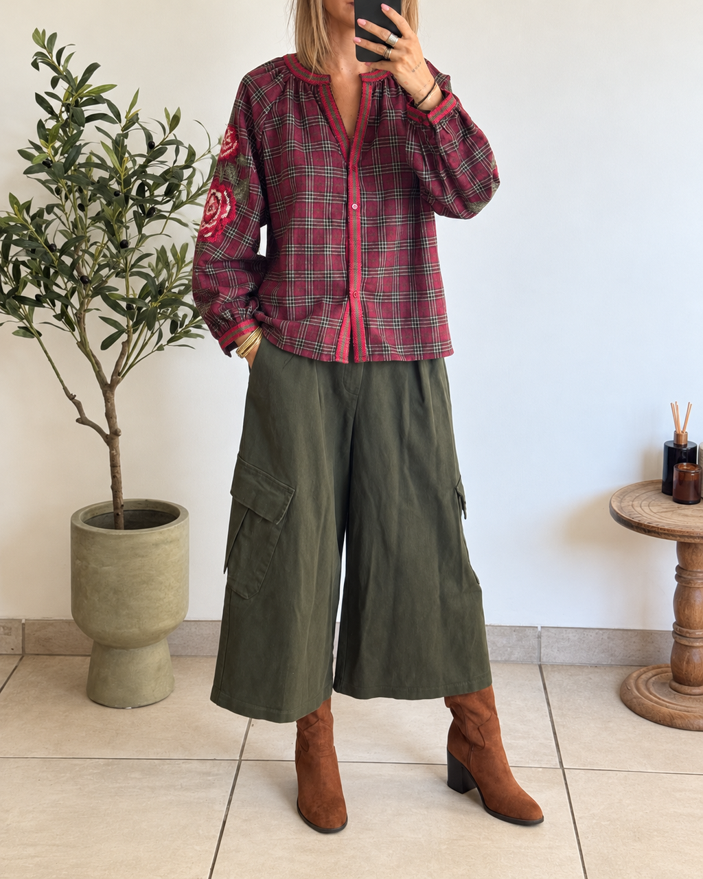 Blouse Naïla – Bordeaux