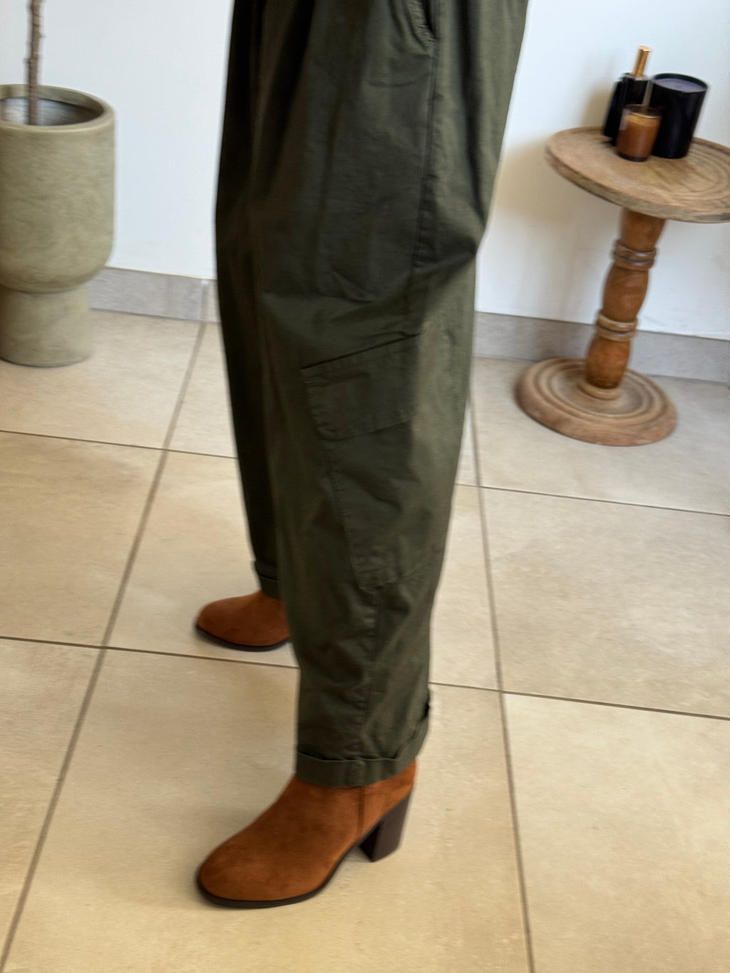 Pantalon cargo large