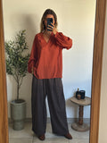 Blouse terracotta