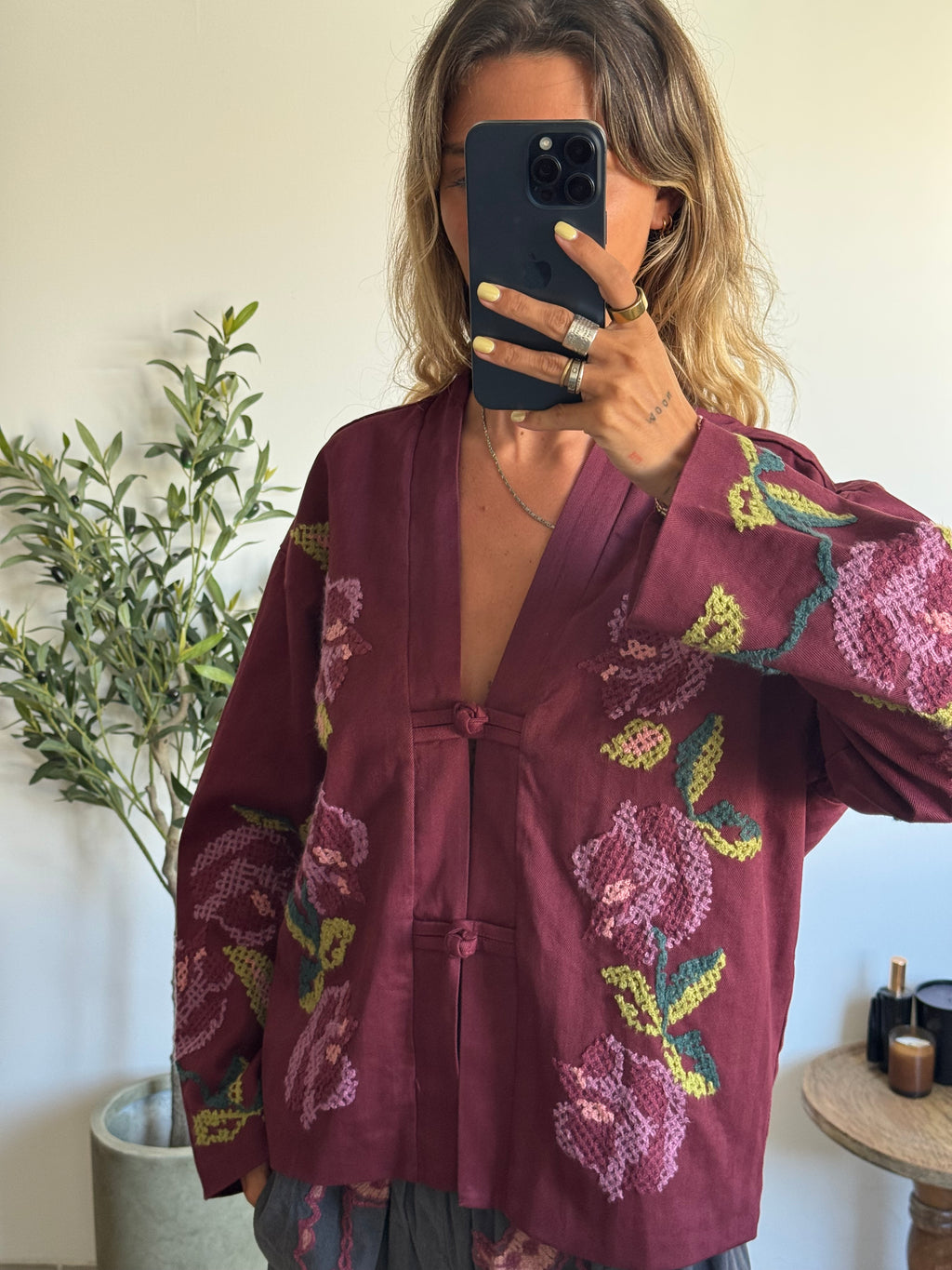 Kimono brodée