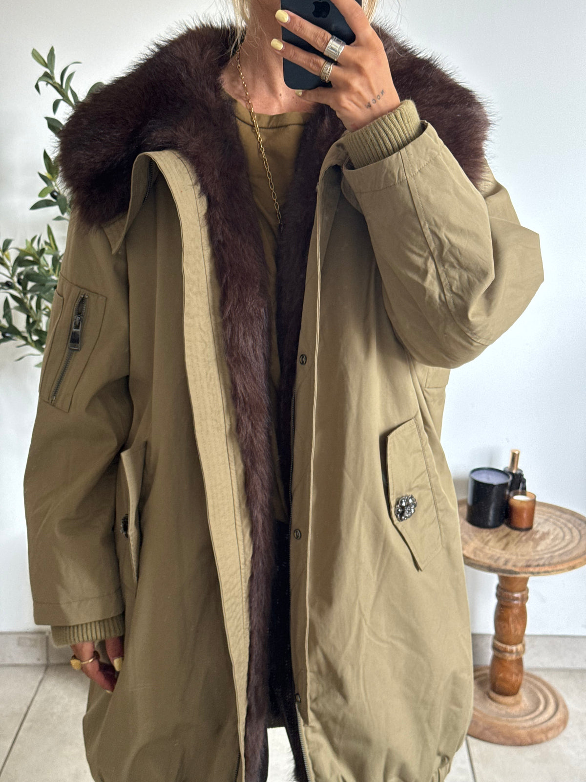 Parka Inès – Kaki