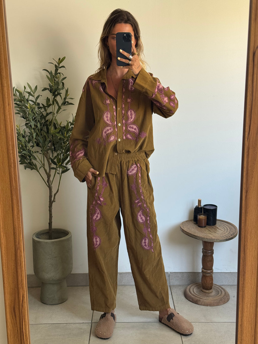 Chemise brodée palude
