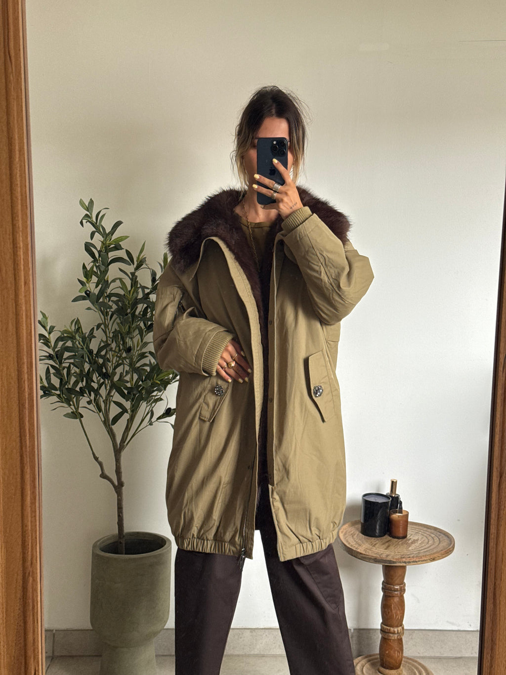 Parka Inès – Kaki