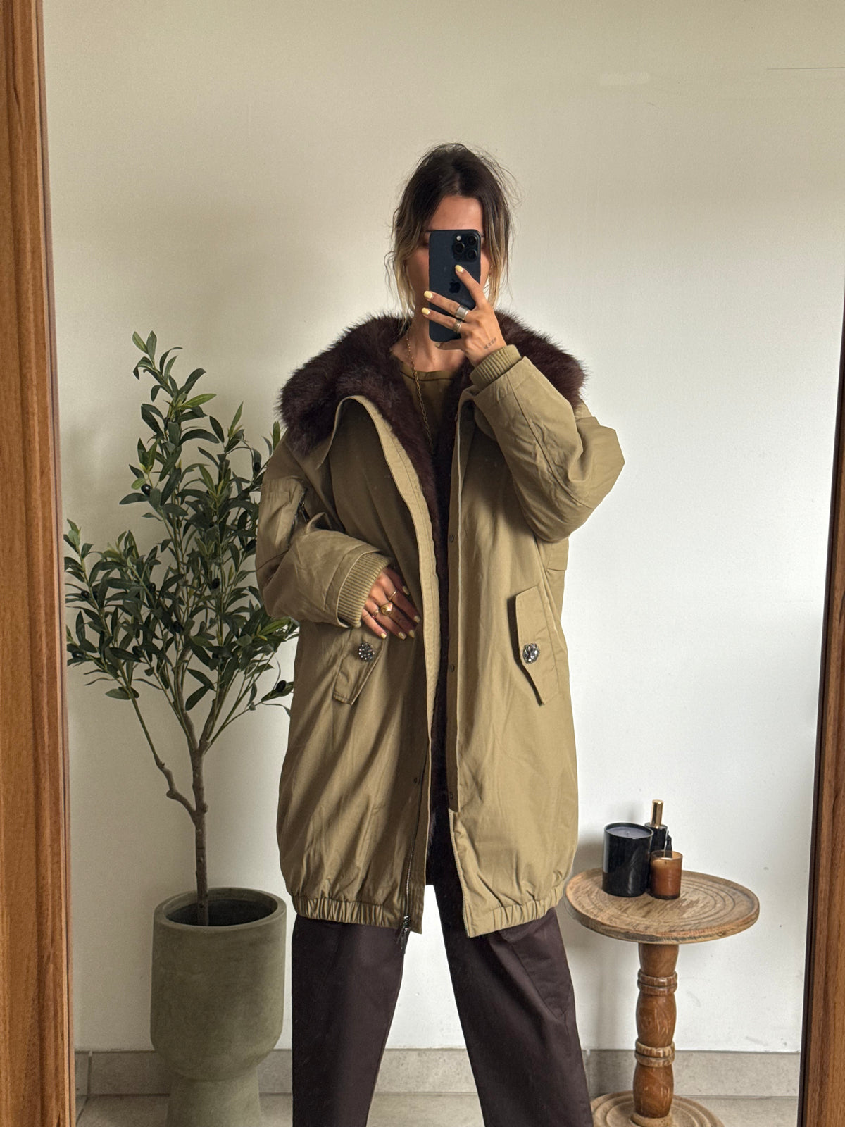 Parka Inès – Kaki
