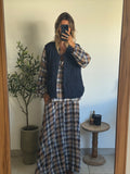 Veste Nina sans manches bleu marine