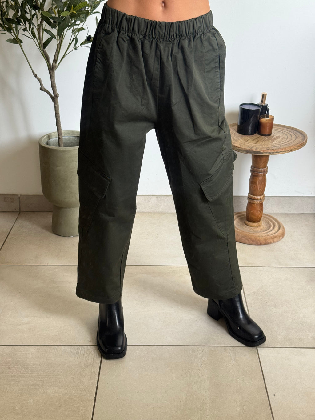 Pantalon Tess - kaki
