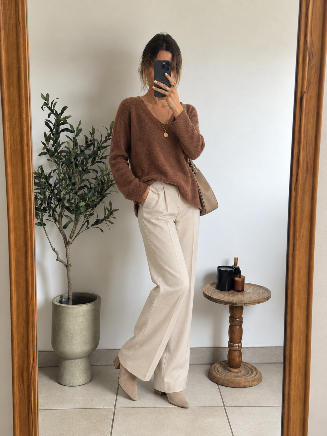 Pull Marie - marron