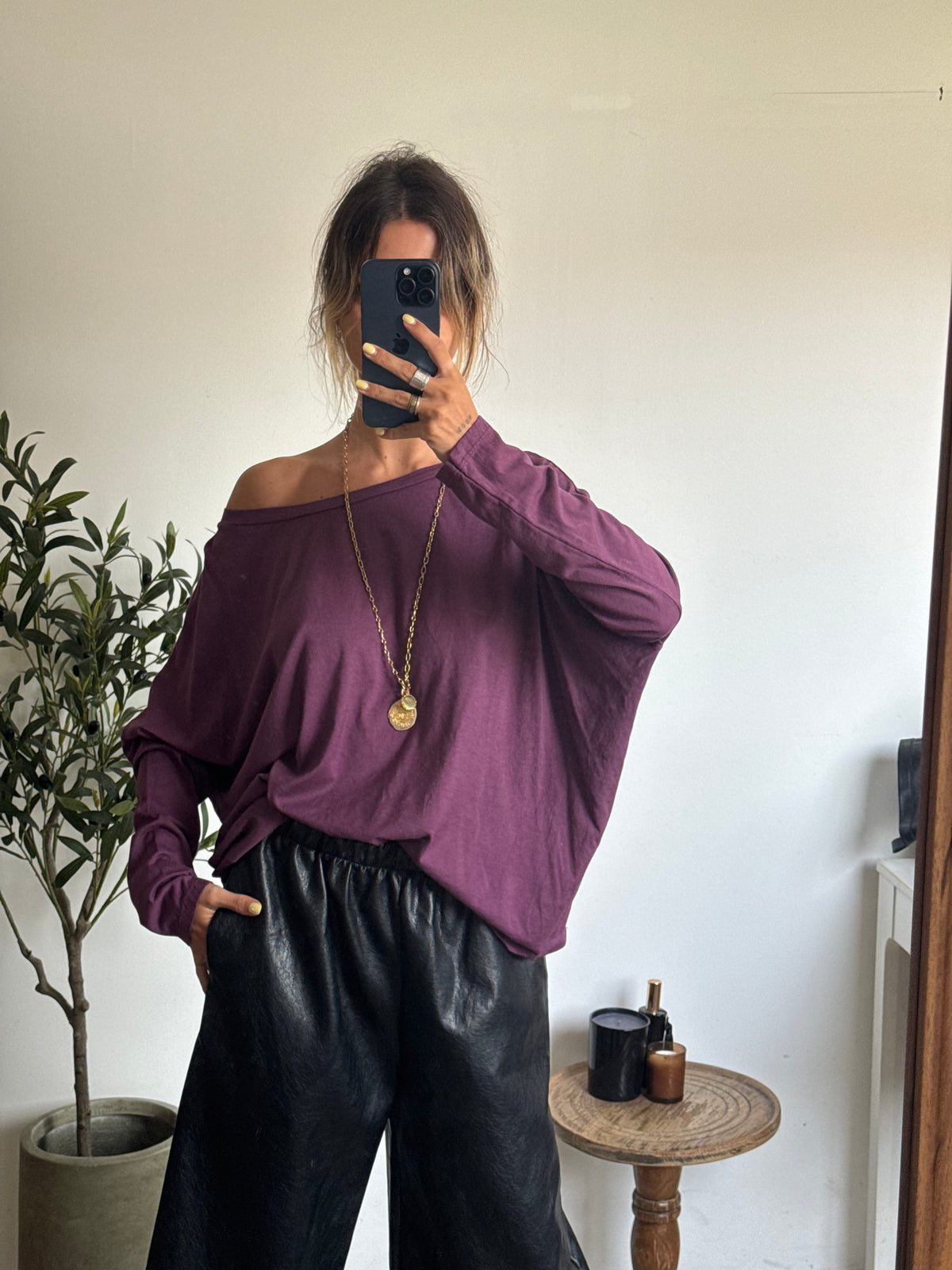 T-shirt Biba - prune