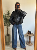 Blouson effet simili cuir