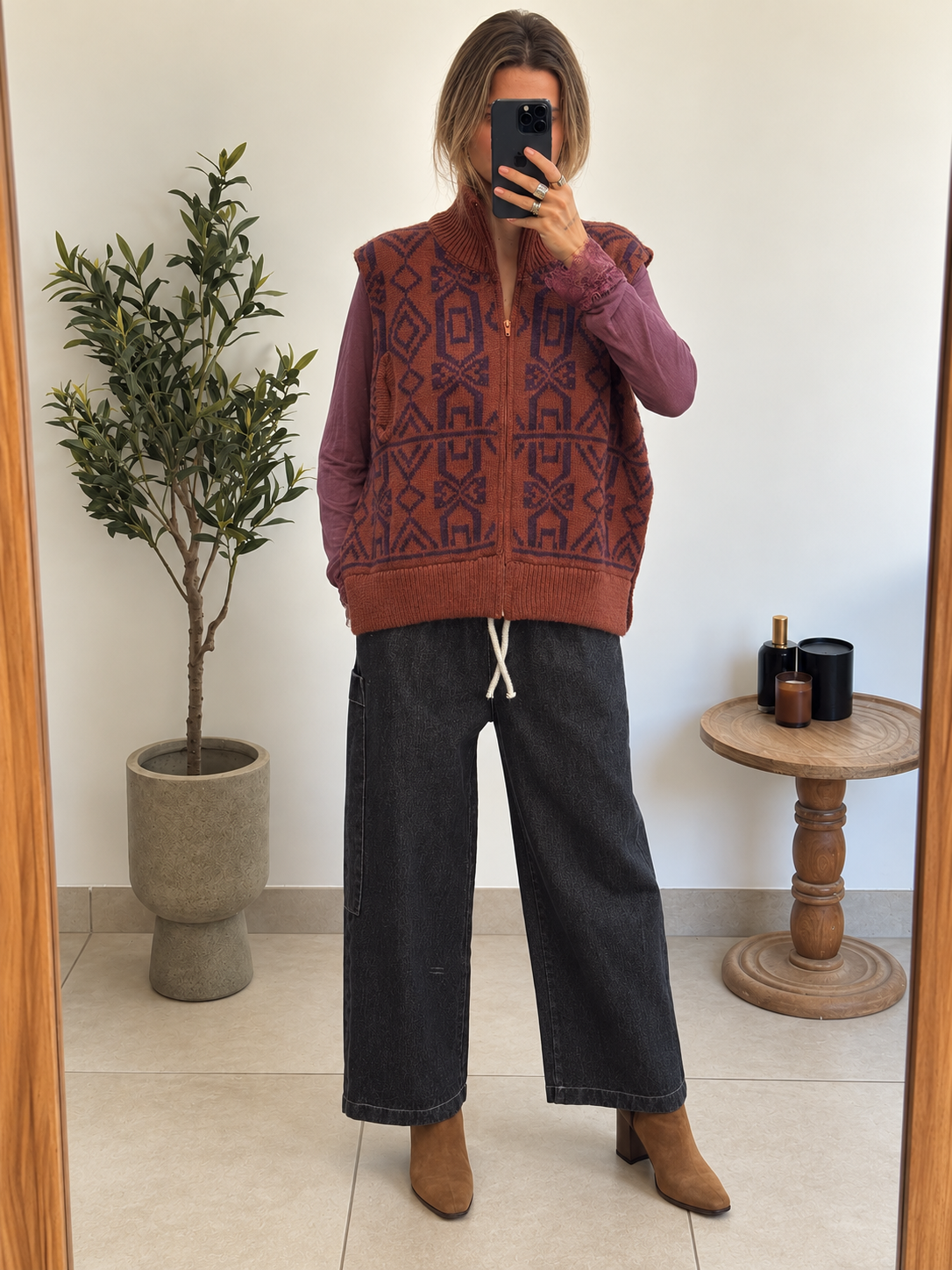 Pantalon Maëline - Noir délavé