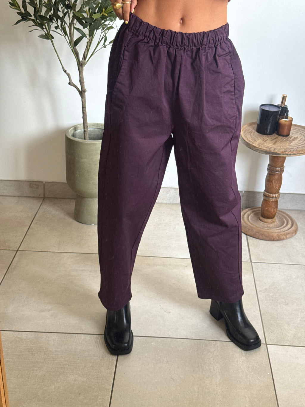 Pantalon Magic - prune